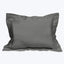 Raffaello Duvet & Shams Pillow Sham / Euro / Lead Grey