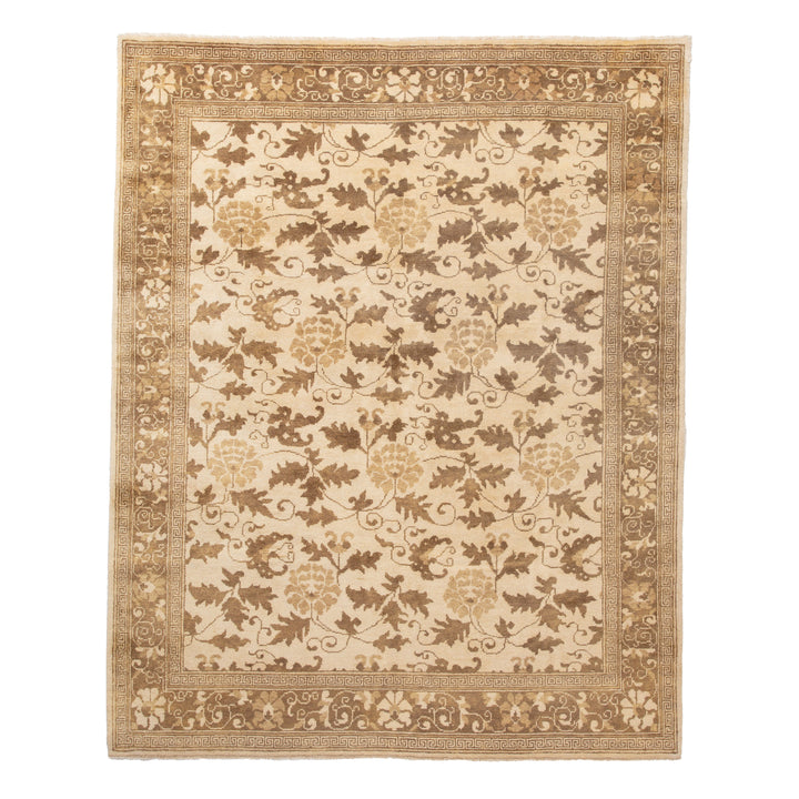 Chi Lotus Beige Wool Rug - 8' x 10' Default Title