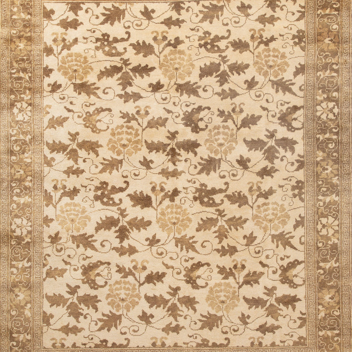 Chi Lotus Beige Wool Rug - 8' x 10' Default Title