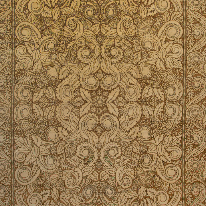 Beige Traditional Wool Rug - 13'9" x 17'