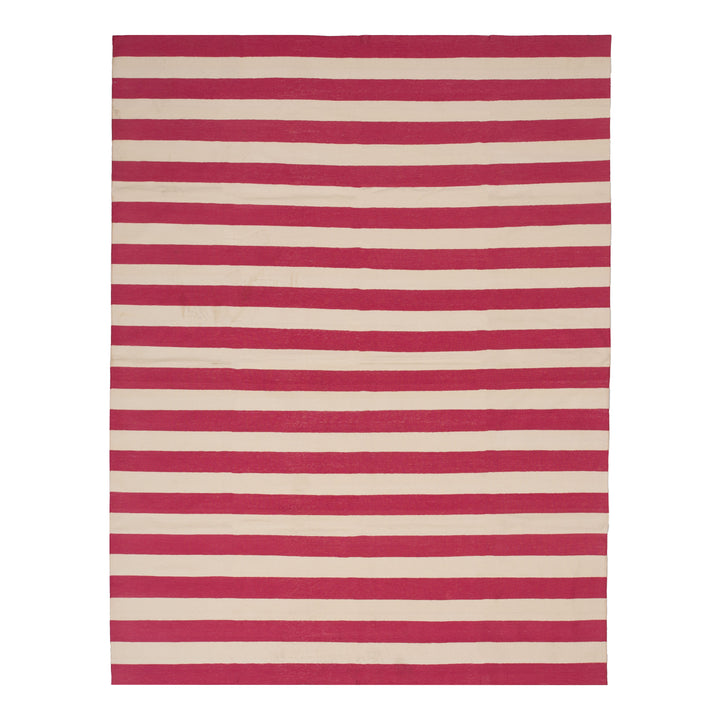 Red Flatweave Cotton Rug - 7'1" x 9'1" Default Title