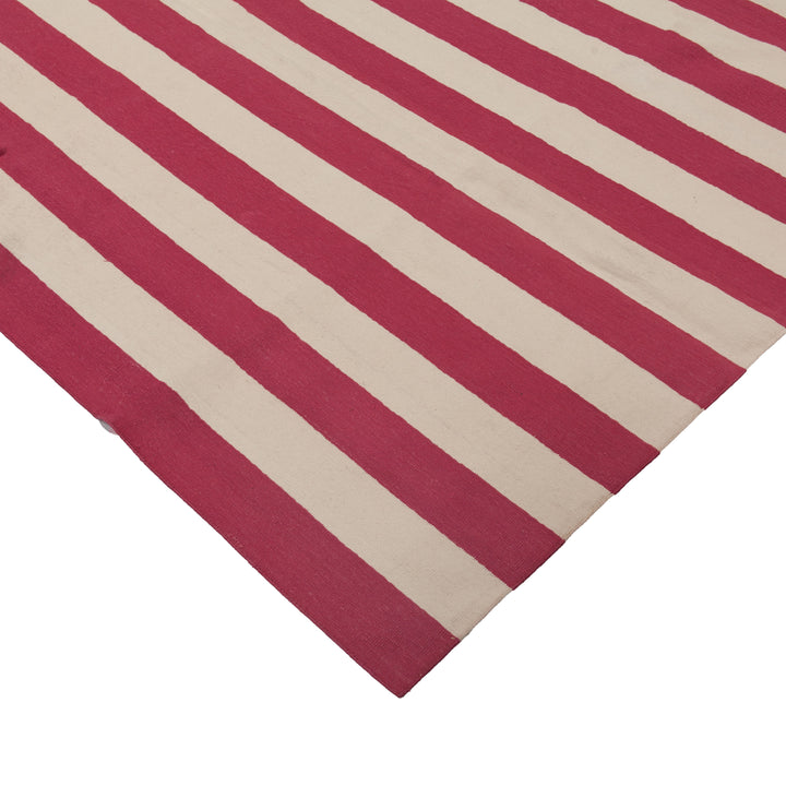 Red Flatweave Cotton Rug - 7'1" x 9'1" Default Title