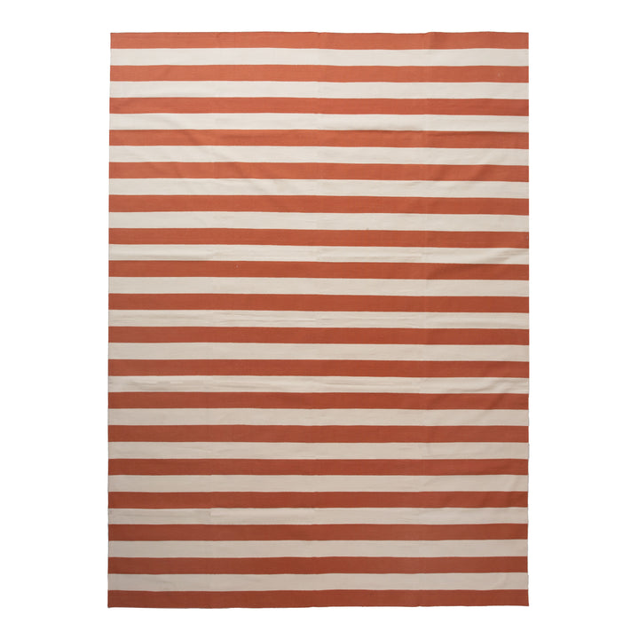 Orange Flatweave Cotton Rug - 8'10" x 11'10" Default Title