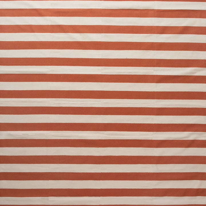 Orange Flatweave Cotton Rug - 8'10" x 11'10" Default Title