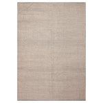 Natural Zameen Contemporary Wool Rug - 6'4" x 9'3"