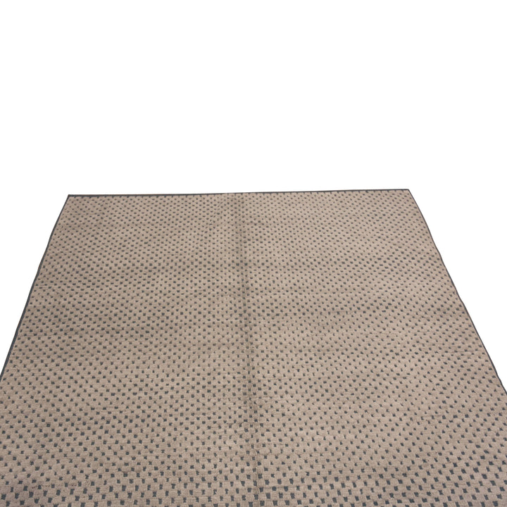 Natural Zameen Contemporary Wool Rug - 6'4" x 9'3"