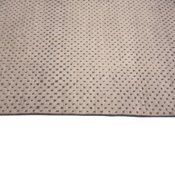 Natural Zameen Contemporary Wool Rug - 6'4" x 9'3"