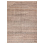 Brown Zameen Contemporary Wool Rug - 6'8" x 9'1"