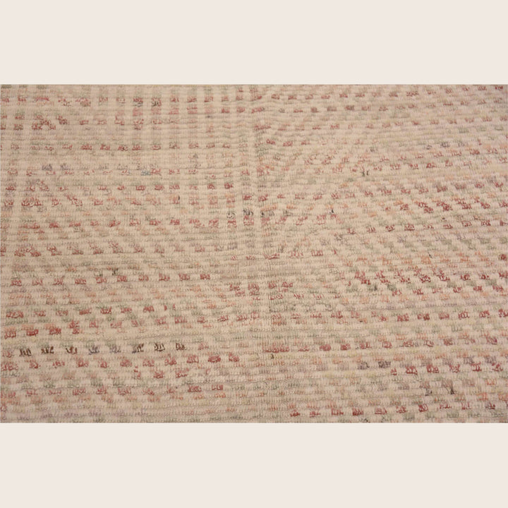 Multicolored Zameen Contemporary Wool Rug - 6'8" x 9'7"
