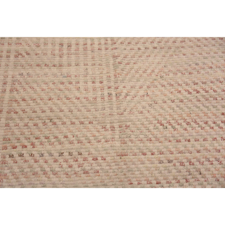 Multicolored Zameen Contemporary Wool Rug - 6'8" x 9'7"