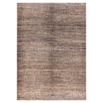 Brown Zameen Solid Wool Rug - 6'6" x 9'