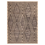 Black Zameen Traditional Wool Rug - 7'3" x 9'10"