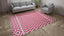 Pink Flatweave Wool Rug - 7'1" x 9'1"