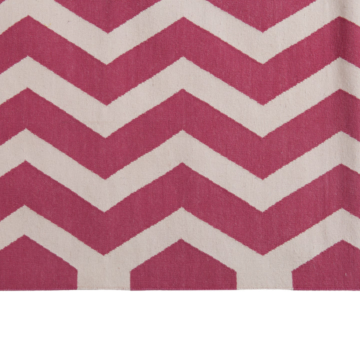 Pink Flatweave Wool Rug - 7'1" x 9'1" Default Title