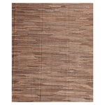 Brown Flatweave Wool Rug - 8' x 9'7"