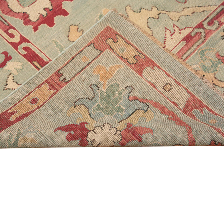 Blue & Red Traditional Wool Rug - 7'10" x 9'9"