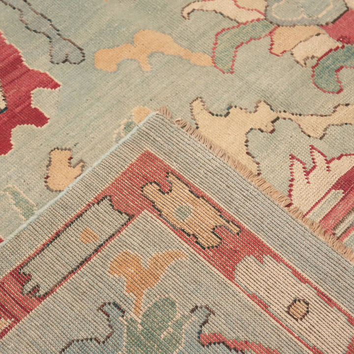 Blue & Red Traditional Wool Rug - 7'10" x 9'9"