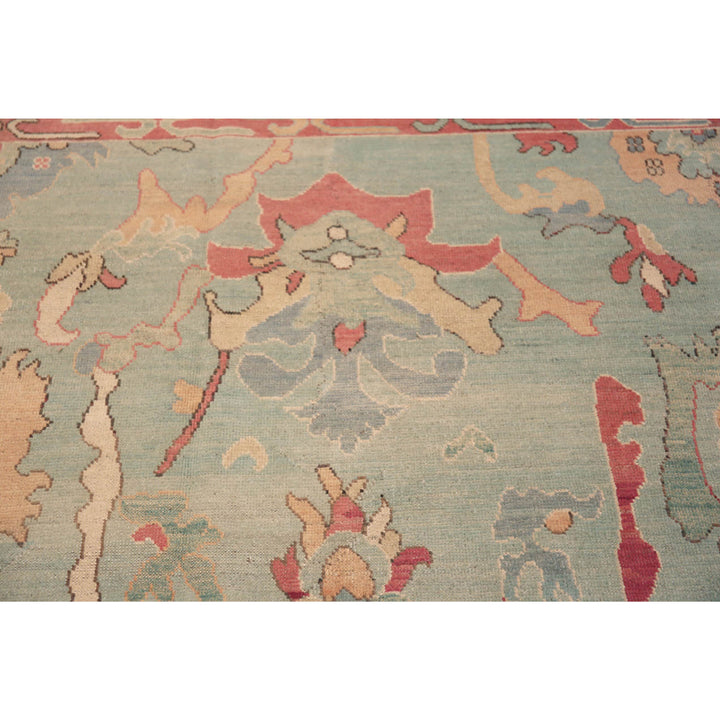 Blue & Red Traditional Wool Rug - 7'10" x 9'9"