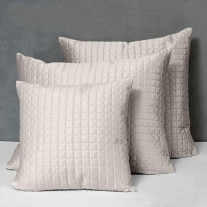 Masaccio Quilted Sham Euro / Pearl - hover