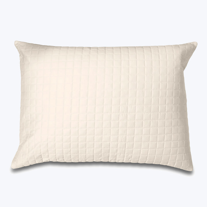 Masaccio Quilted Sham Standard / Ivory
