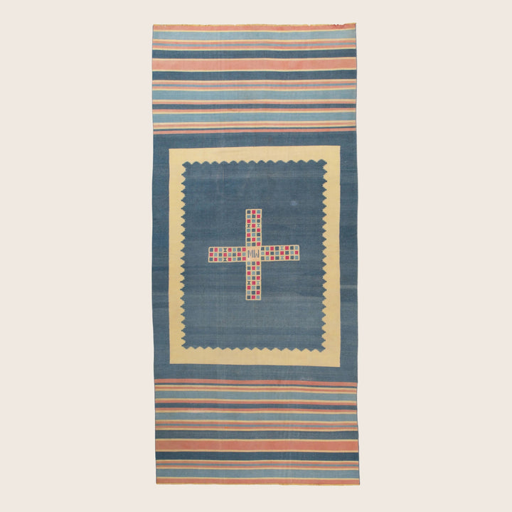 Multi Flatweave Cotton Rug - 6'6" x 14'