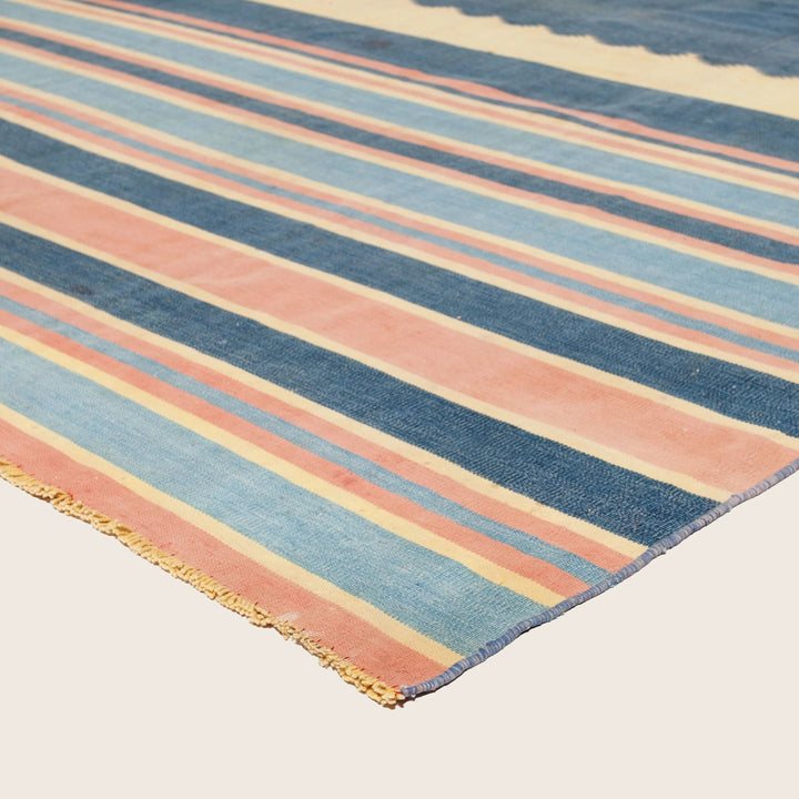 Multi Flatweave Cotton Rug - 6'6" x 14'