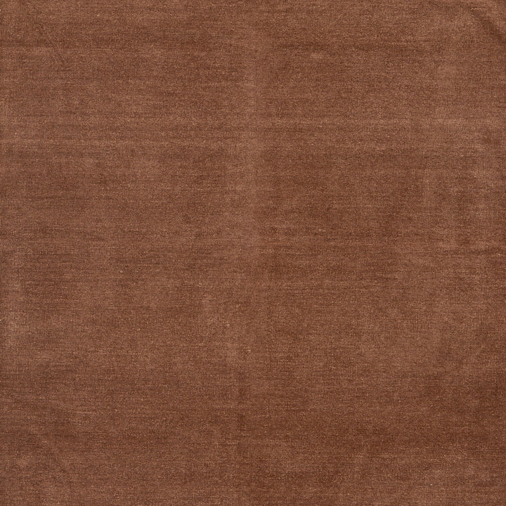 Brown Geometric Border Flatweave Chenille Rug - 3'6" x 5'6"