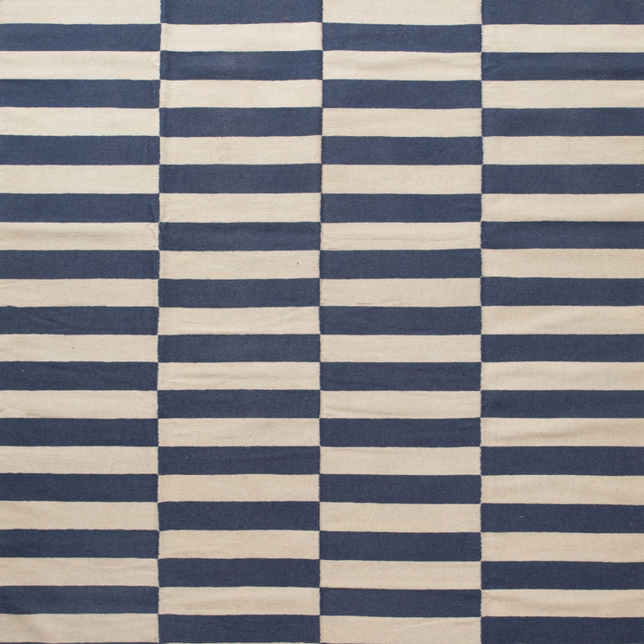 Blue Flatweave Wool Rug - 7'6" x 9'6" Default Title