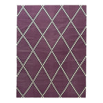 Purple Diamond Flatweave Cotton Rug - 8'1" x 11'1" Default Title