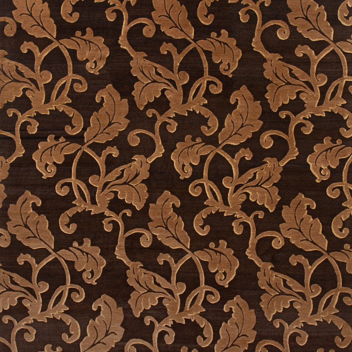 Brown Modern Wool Silk Blend Rug - 8'3" x 9'11" Default Title