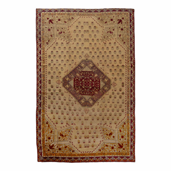 Brown Vintage Traditional Wool Persian Rug - 11'3" x 15'8"