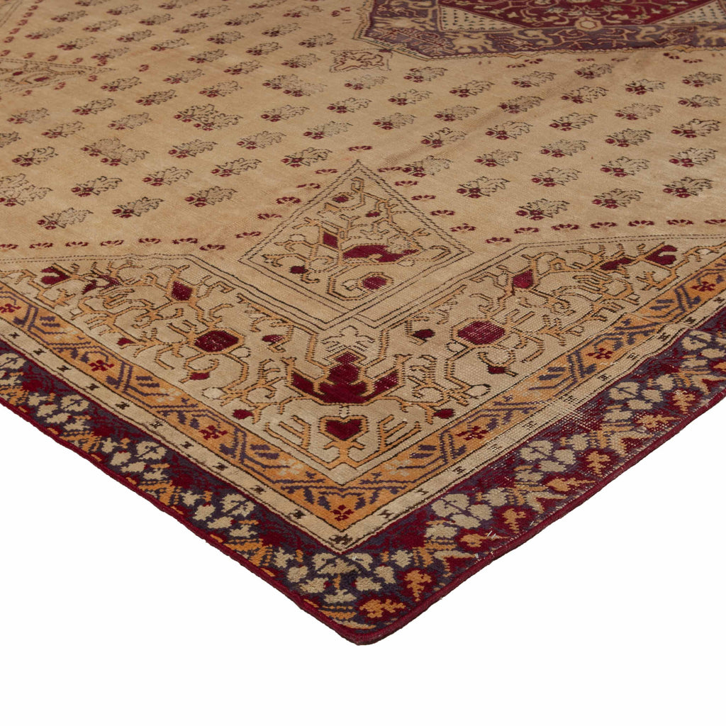 Brown Vintage Traditional Wool Persian Rug - 11'3" x 15'8"
