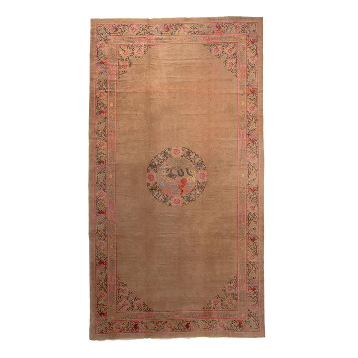 Red Vintage Traditional Wool Rug - 11'4" x 20'10"