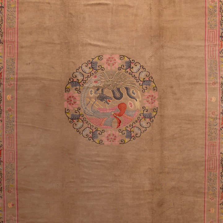 Red Vintage Traditional Wool Rug - 11'4" x 20'10"