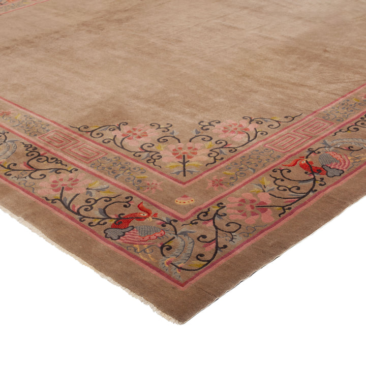 Red Vintage Traditional Wool Rug - 11'4" x 20'10"