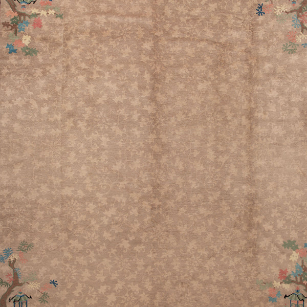 Beige Antique Chinese Rug - 9'2"x11'8"