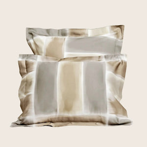Gouache Duvet & Shams, Taupe Pillow Sham / Standard