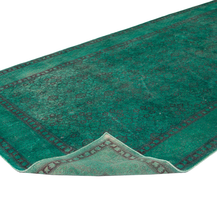 Green Overdyed Wool Rug - 5'10" x 14'5" Default Title