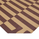 Brown Flatweave Cotton Rug - 8'10" x 11'10"