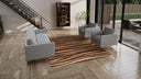 Brown Modern Tibetan Wool Blend Rug - 8' x 10'