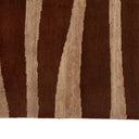 Brown Modern Wool Blend Rug - 8' x 10' Default Title