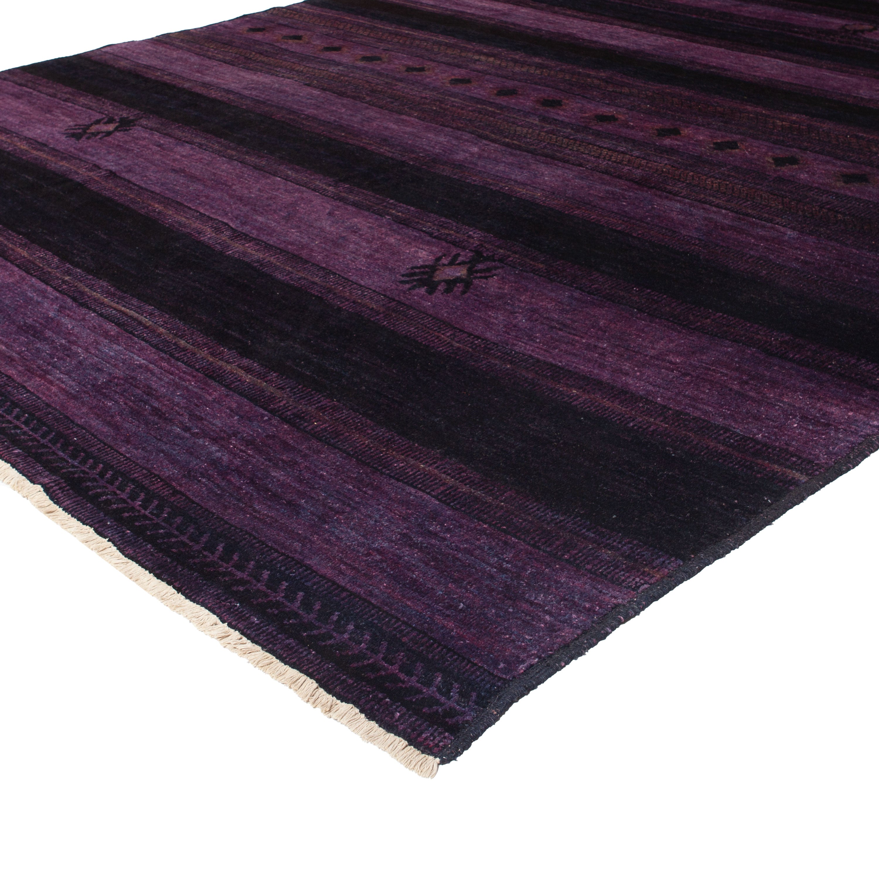 Purple Overdyed Wool Rug - 10'5" x 13' Default Title