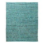 Blue Modern Wool Rug - 8' x 9'10" Default Title