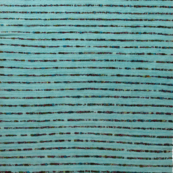 Blue Modern Wool Rug - 8' x 9'10" Default Title