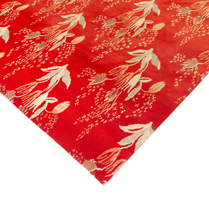 Traditional Wool/Silk Rug - 10'01" x 13'09"