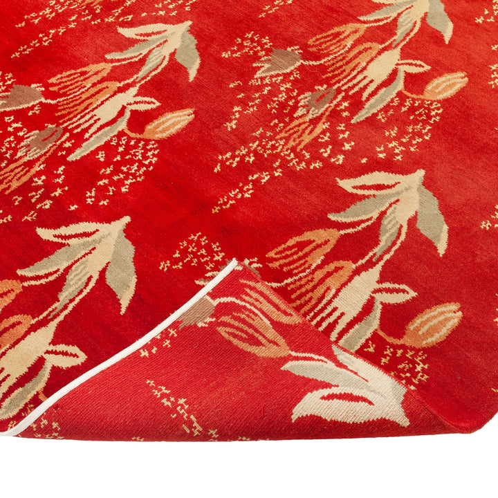 Traditional Wool/Silk Rug - 10'01" x 13'09"