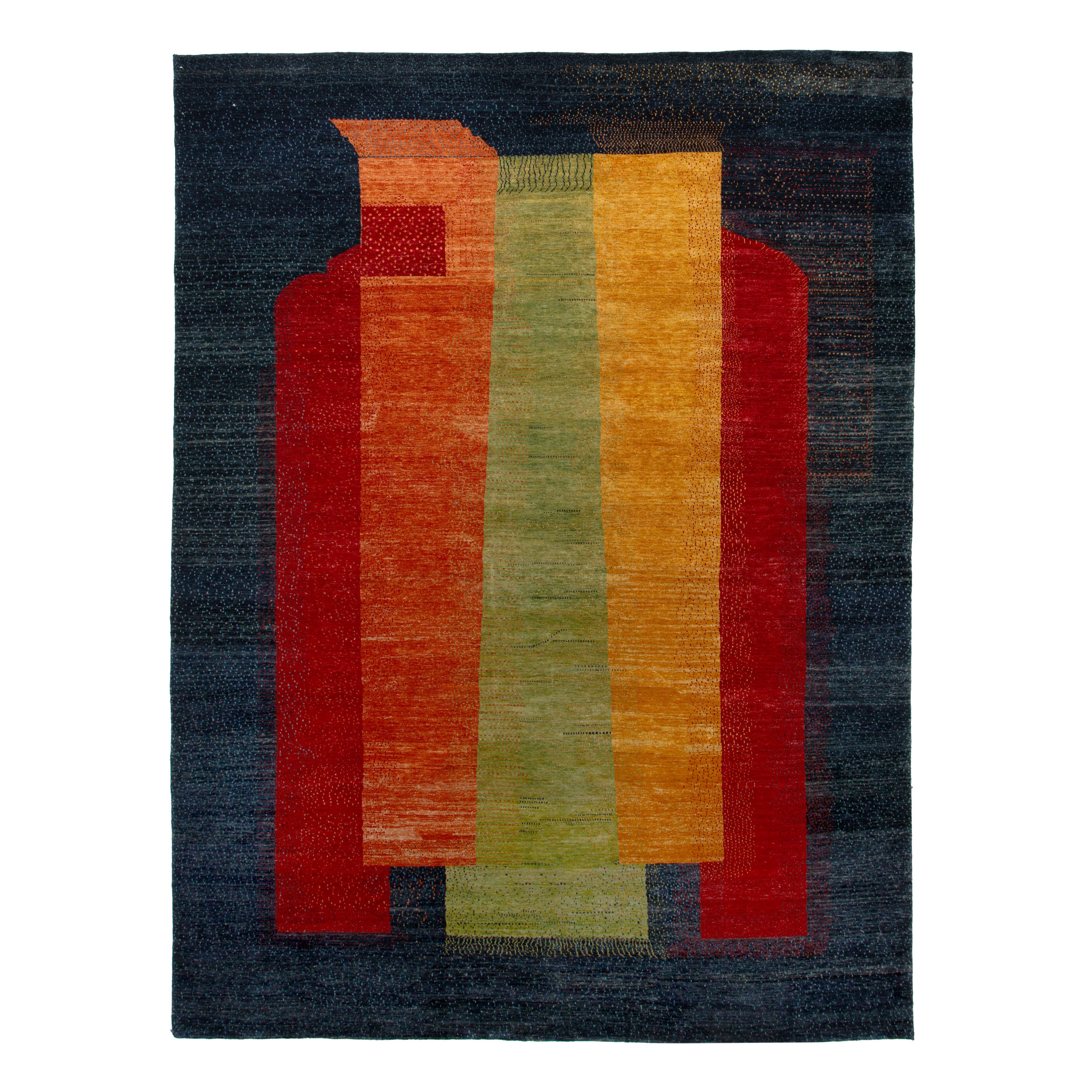 Multi Modern Wool Rug - 10' x 14' Default Title