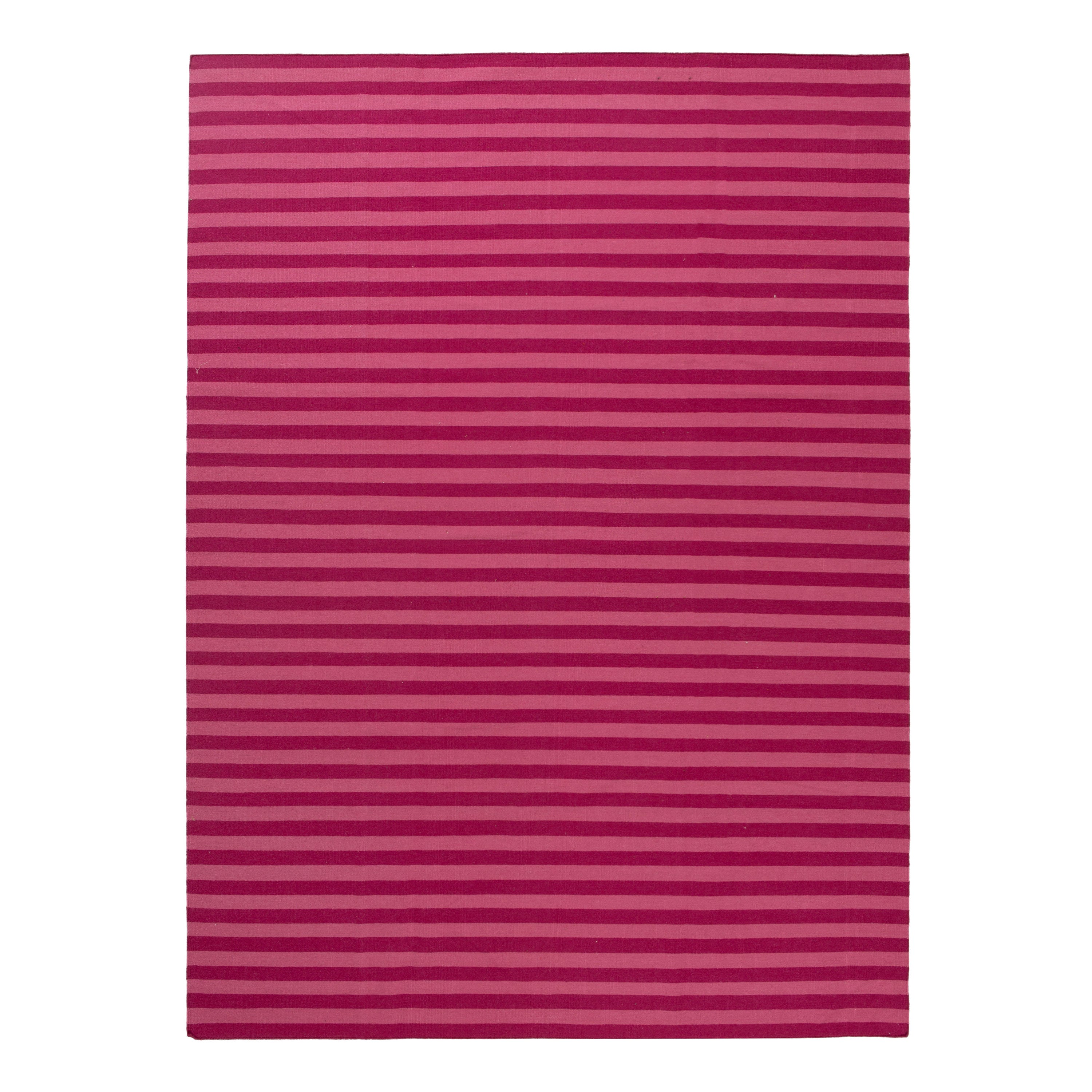Pink Flatweave Wool Rug - 8'6" x 11'6"