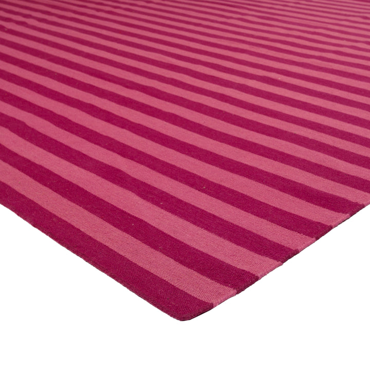 Pink Flatweave Wool Rug - 8'6" x 11'6"