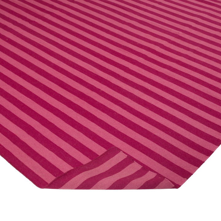 Pink Flatweave Wool Rug - 8'6" x 11'6"
